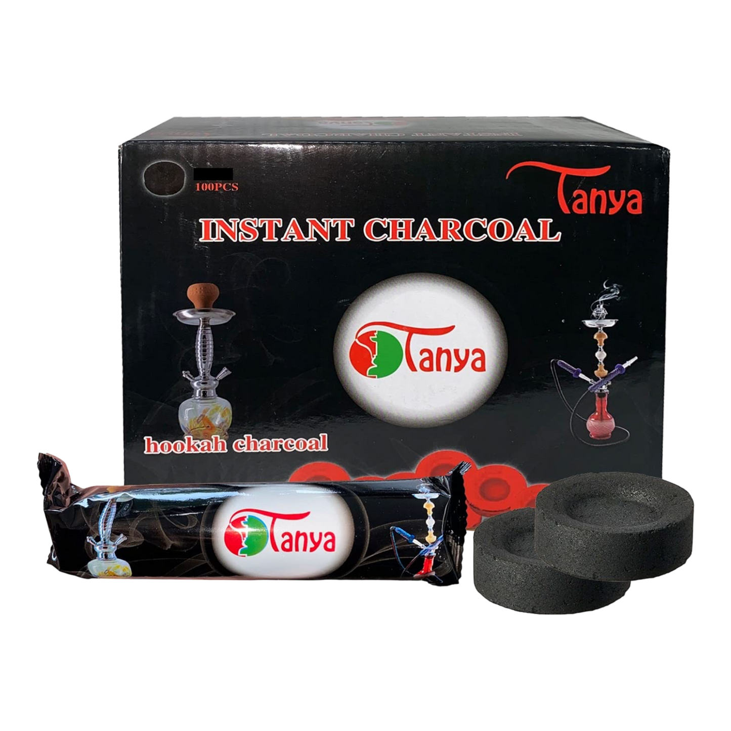 Tanya QuickLight Charcoal Box 33mm (100pcs)